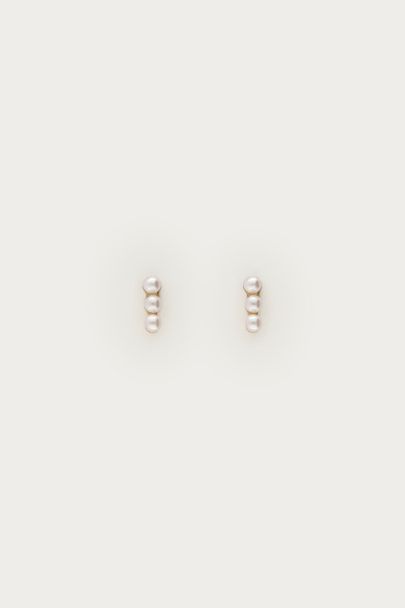 Puces d'oreilles Midnight avec 3 perles fantaisie