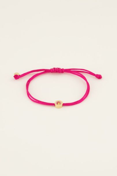 Mini roze armband met regenboog | My Jewellery