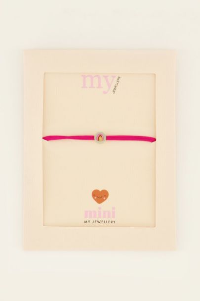 Mini roze armband met regenboog | My Jewellery