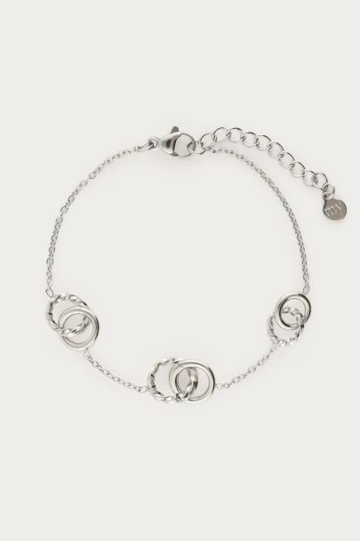 Armband met driedubbele cirkels