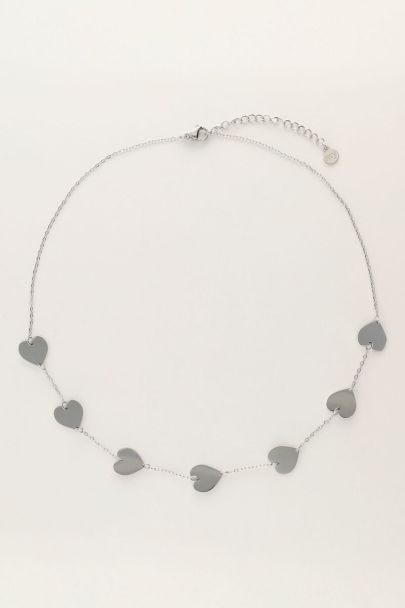 Minimalist necklace with hearts