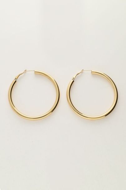 Large round hoop earrings  | My Jewellery