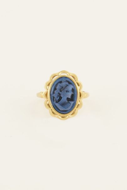 Bold Spirit blauer Kamee-Ring