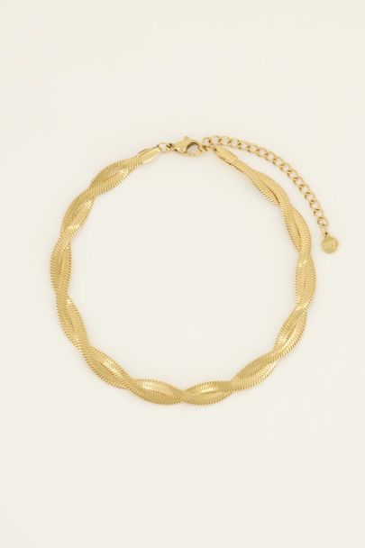 Bracelet de cheville chaîne torsadée
