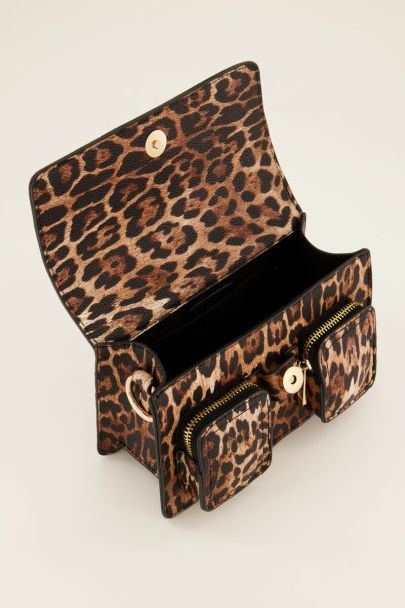 Brown bag with 2 compartments