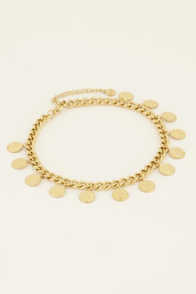 Anklet with large coins