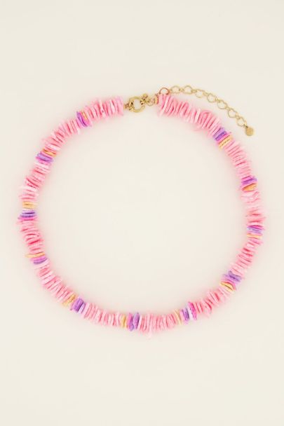Sunchasers necklace with pink surf beads | My Jewellery