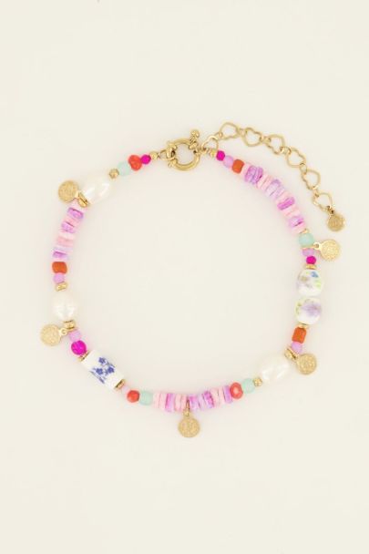 Sunchasers beaded anklet with coins | My Jewellery