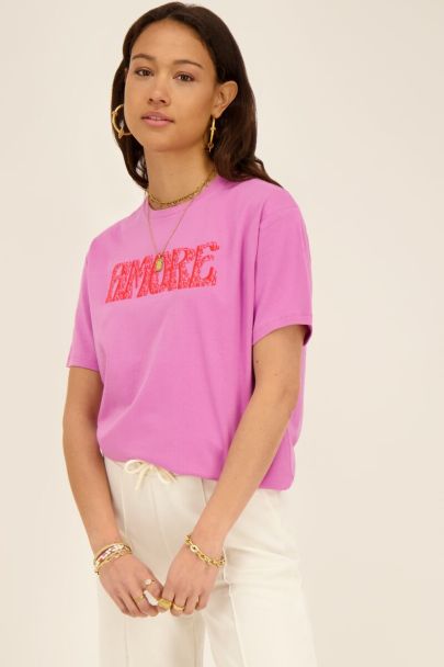 T-shirt rose Amore