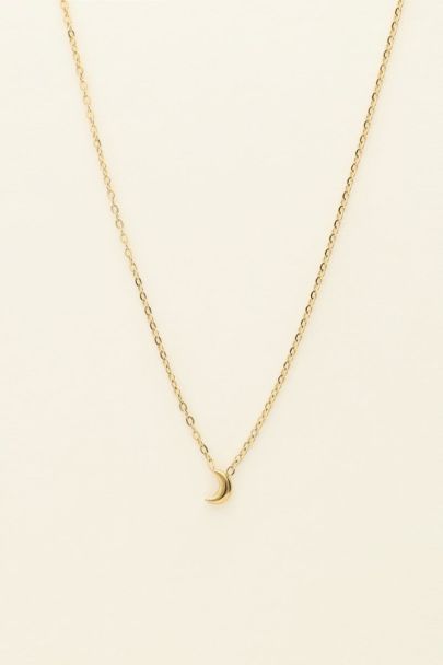 Minimalist necklace with little moon