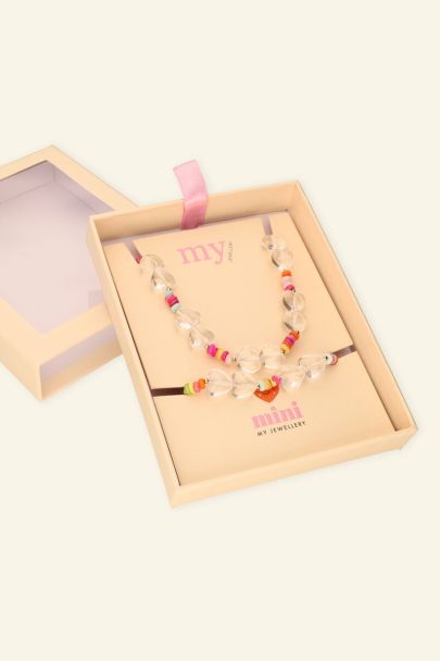 Kindergiftbox hartjes ketting & armband