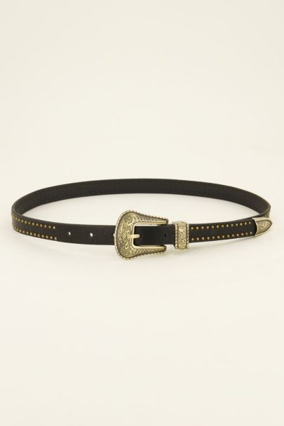 Belt with gold studs