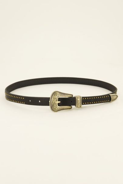 Riem met goudkleurige studs 