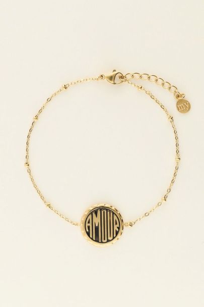 Bracelet with black amour charm | My Jewellery