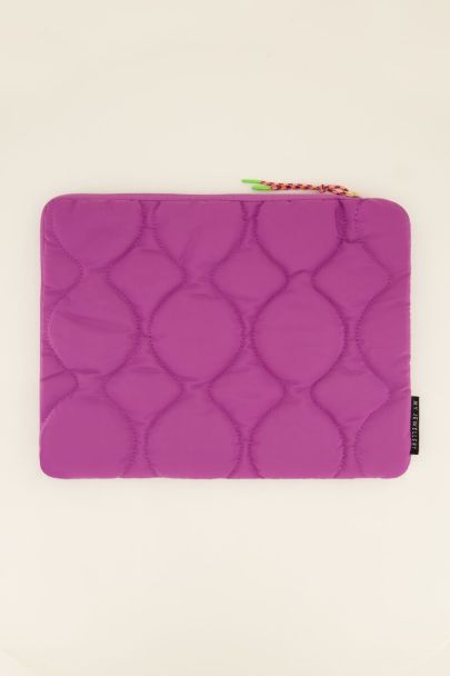 Lila gemusterte Laptoptasche