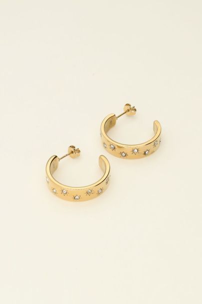 Mystic earrings with rhinestones | My Jewellery