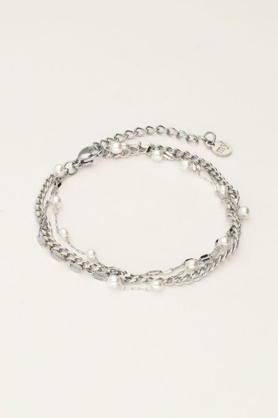 Triple bracelet avec perles
