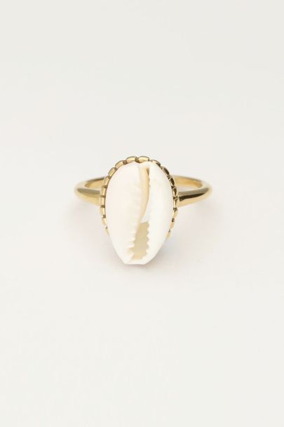 Statement Ring mit Muschel