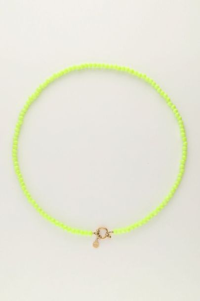 Grüne Perlenkette mit Verschluss