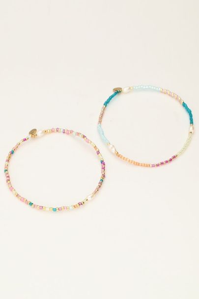 Multicoloured bracelet set miyuki | My Jewellery
