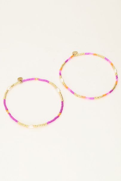Purple bracelet set miyuki | My Jewellery