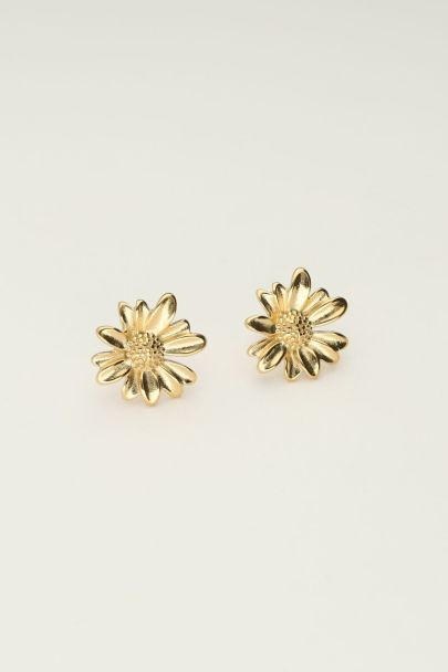 Stud earrings with large flower | My Jewellery
