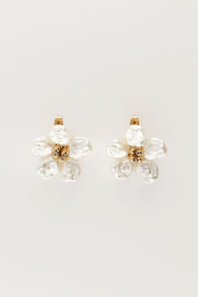 Island earrings with flower | My Jewellery