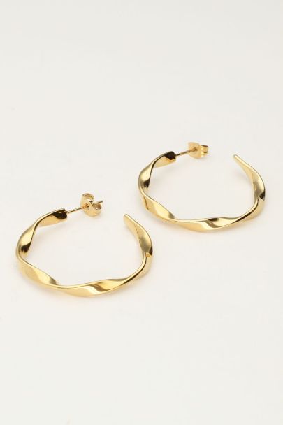 Twisted hoop earrings | My Jewellery