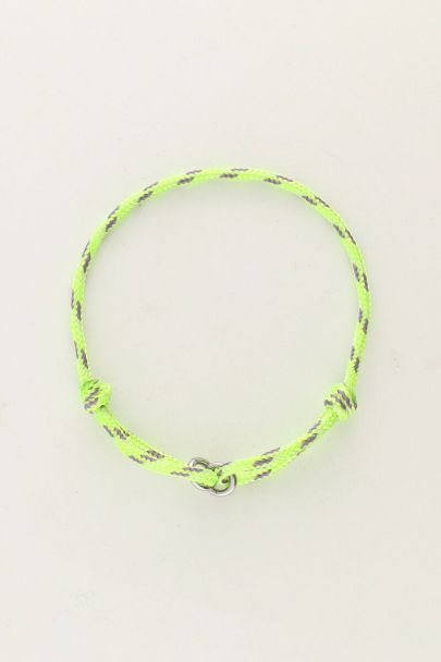 Groene armband mini met ringetjes