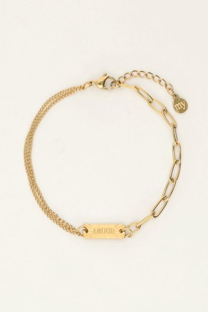Amour bracelet with different links | My Jewellery