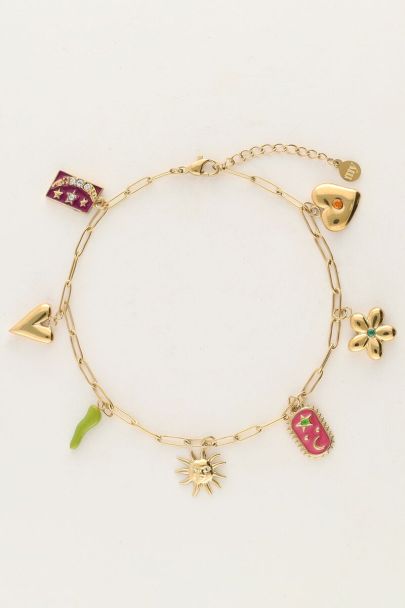 Sunrocks chain bracelet with charms | My Jewellery