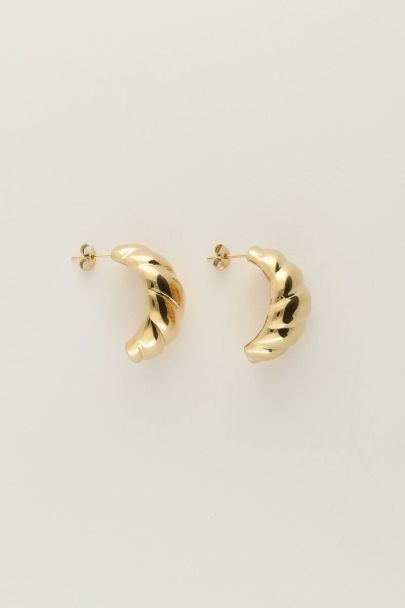 Set of three hoop earrings with diamond | My Jewellery