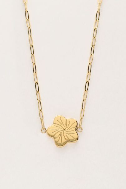 Art chain necklace with flower | My Jewellery