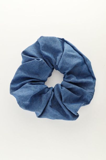 Blue denim scrunchie | My Jewellery