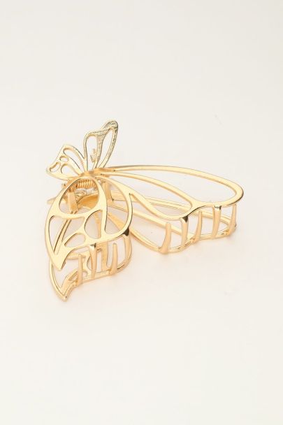 Gold butterfly hair clip | My Jewellery