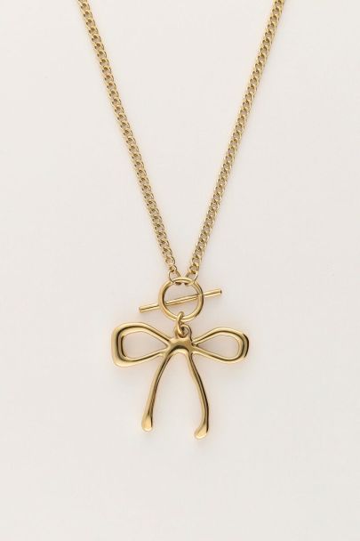 Statement chain necklace with bow | My Jewellery