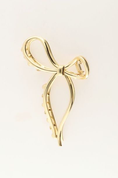 Gold bow hair clip | My Jewellery