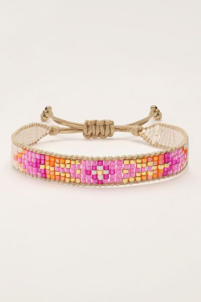 Art pink miyuki bracelet | My Jewellery