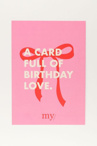 Birthday love kaart 