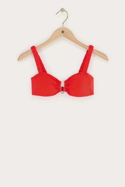 Rode bandeau bikini top U-shape 