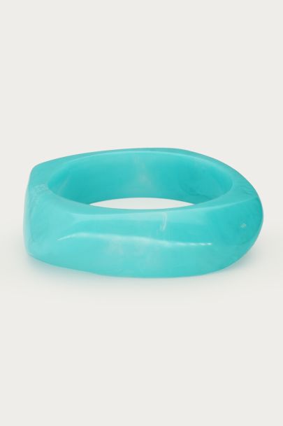 Bracelet en résine bleue