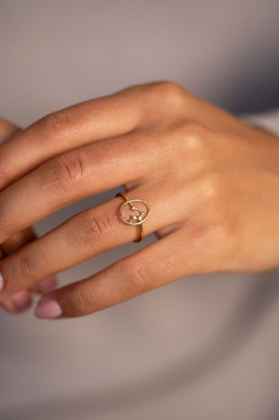Bague minimaliste signe du zodiaque