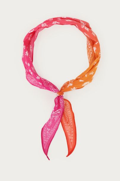 Foulard multicolore imprimé bandana