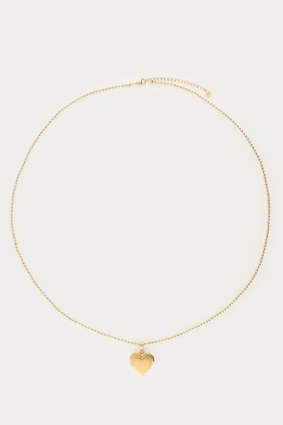 Mystic long necklace with heart locket