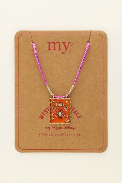 Mystic necklace with orange charm | My Jewellery