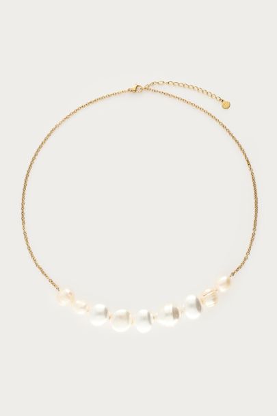 Collier de grosses perles d'eau douce
