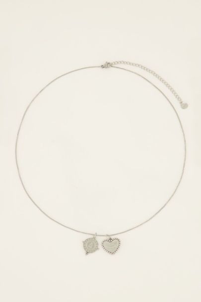 Ketting met bedeltjes rondje & hartje | My Jewellery