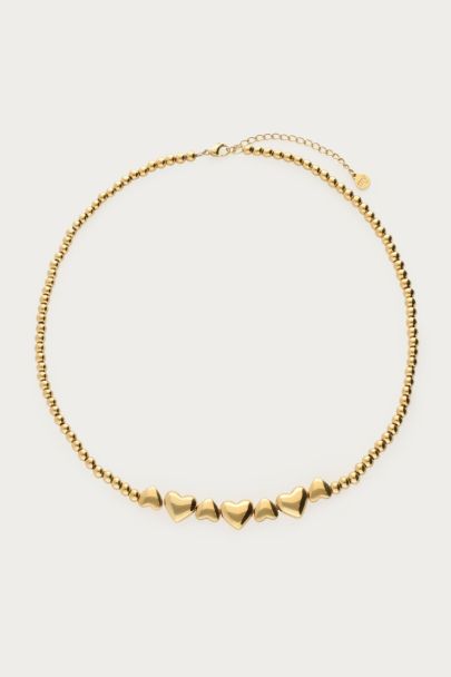 Kette mit Herz und Perlen