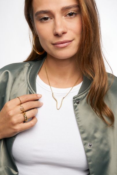 Kette mit organischer V-Form