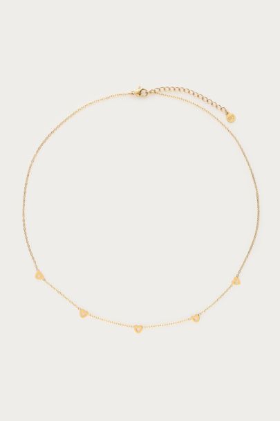 Ketting met kleine hartjes 